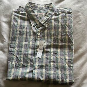 J. Crew Men’s Secret Wash Plaid Dress Shirt | Size XL Tall